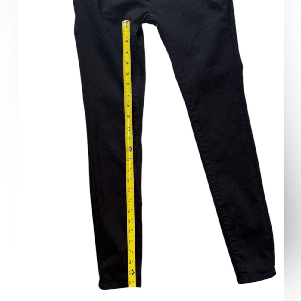 Anthropologie Pilcro and the Letterpress Jeans High Rise Skinny Black Denim  25 - Picture 4 of 14